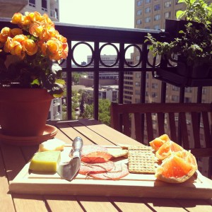 Poor woman's cheese and charcuterie. photo by K.Barnes